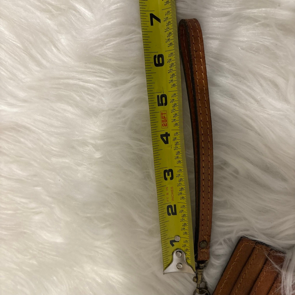 Women's Patricia Nash Brown Leather Wristlet Clutch Mini Zip Wallet - Picture 11 of 11